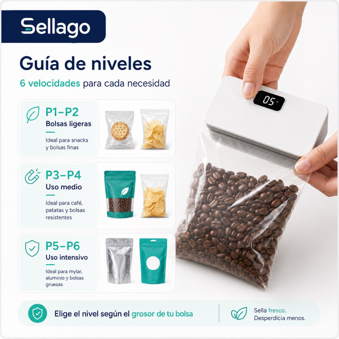 Sellador de Bolsas Magnetico