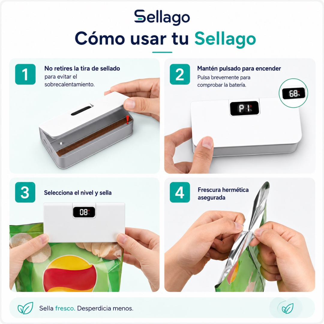 Sellador de Bolsas Magnetico